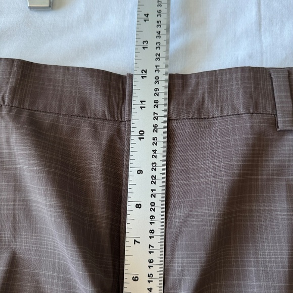 Nike Golf Men's 34x34 Retro Plaid Chino Golf Pants Brown Lightweight Preppy - Picture 12 of 15